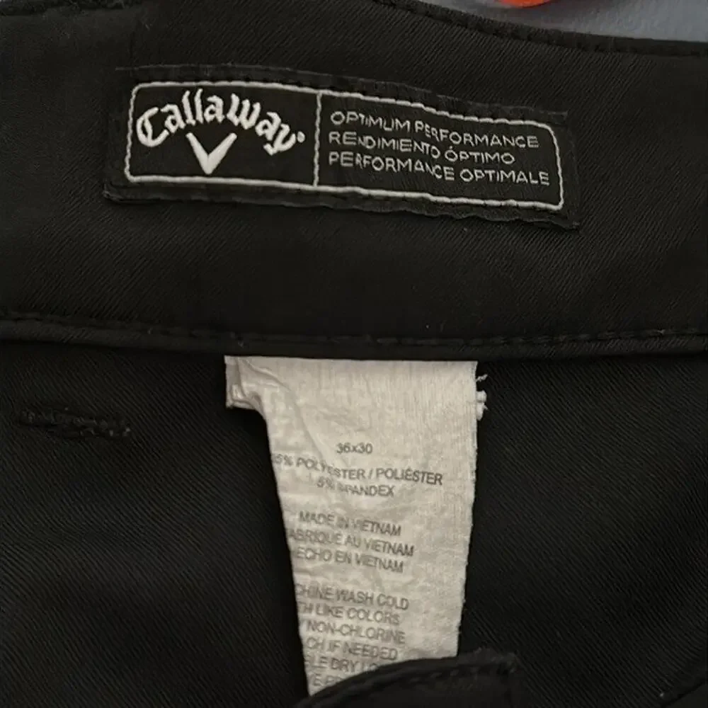 Callaway Pants Mens 36 Black Pockets Light Weight Golf Stretch‎ Office
